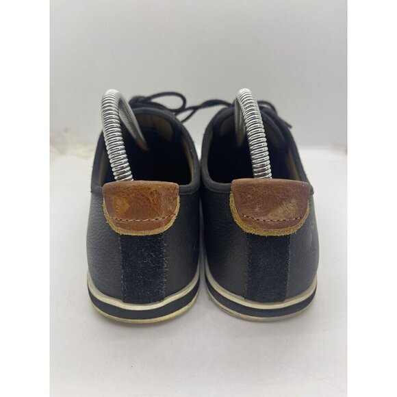 Aldo Men’s Helmet Sneakers Black Soft Leather Lace Up Size 7 US Lace Up Shoes - Picture 4 of 10